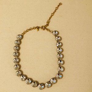 J.Crew Crystal Stone Necklace w/ yellow gold chain